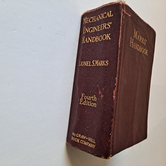 Marks' Handbook: Mechanical Engineers' Handbook 4th Ed L. S. Marks Thumb-Indexed - Picture 5 of 11